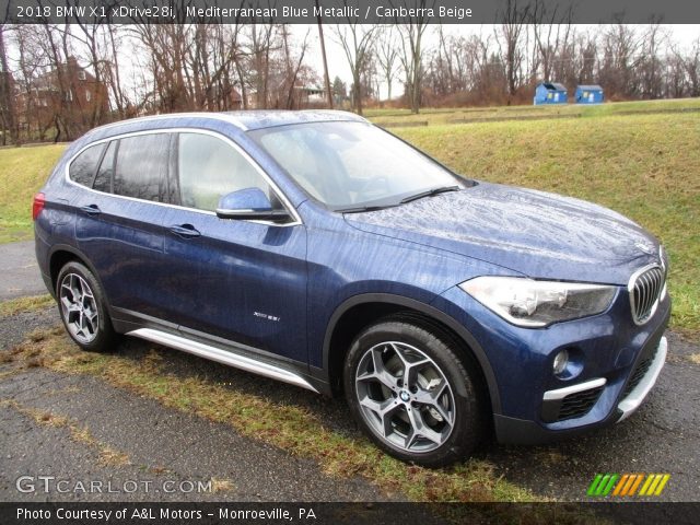 2018 BMW X1 xDrive28i in Mediterranean Blue Metallic