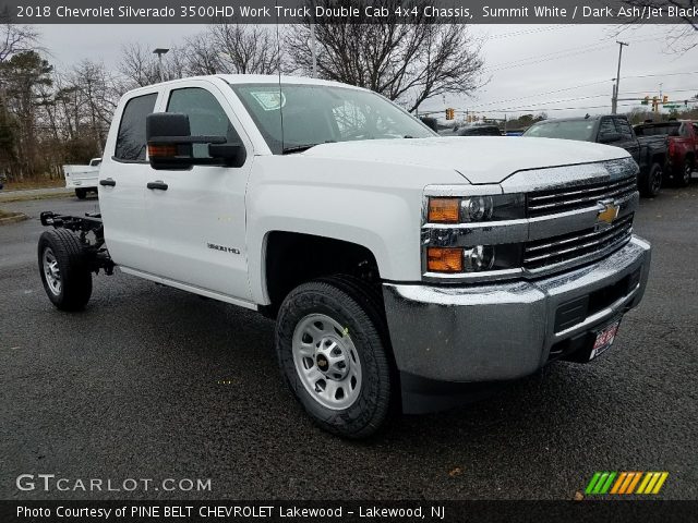 2018 Chevrolet Silverado 3500HD Work Truck Double Cab 4x4 Chassis in Summit White