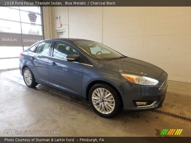 2018 Ford Focus Titanium Sedan in Blue Metallic