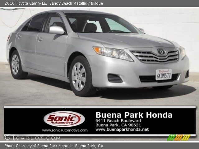 2010 Toyota Camry LE in Sandy Beach Metallic