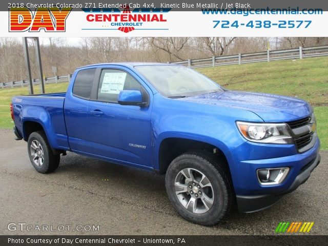 2018 Chevrolet Colorado Z71 Extended Cab 4x4 in Kinetic Blue Metallic