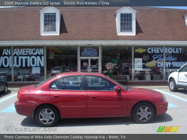 2005 Hyundai Elantra GLS Sedan in Electric Red Metallic