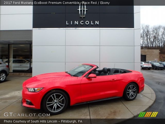 2017 Ford Mustang EcoBoost Premium Convertible in Race Red