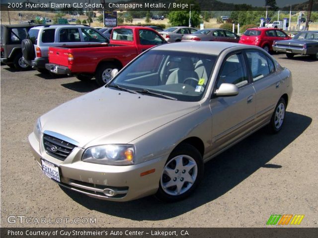 2005 Hyundai Elantra GLS Sedan in Champagne Metallic