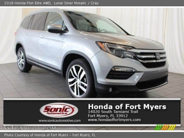 2018 Honda Pilot Elite AWD in Lunar Silver Metallic