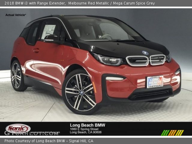 2018 BMW i3 with Range Extender in Melbourne Red Metallic