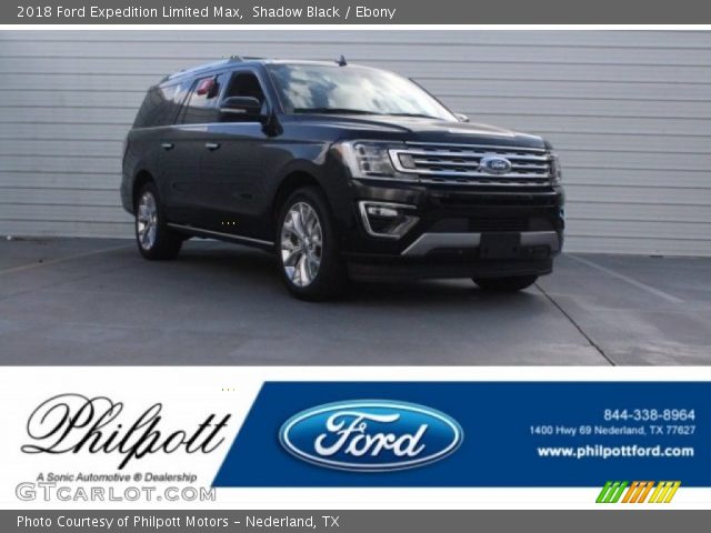 2018 Ford Expedition Limited Max in Shadow Black