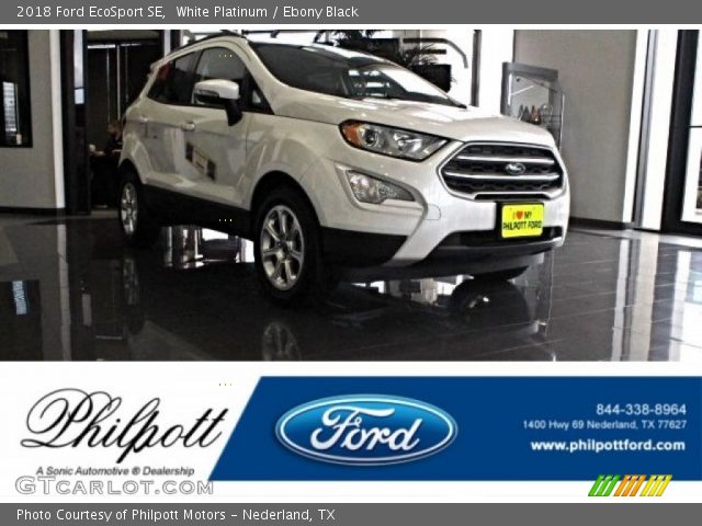 2018 Ford EcoSport SE in White Platinum