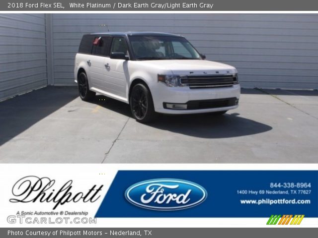 2018 Ford Flex SEL in White Platinum