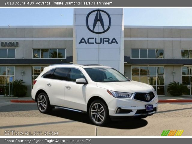 2018 Acura MDX Advance in White Diamond Pearl