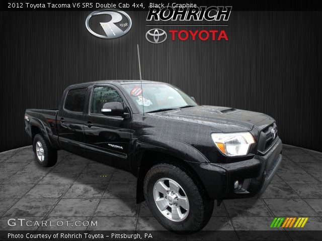 2012 Toyota Tacoma V6 SR5 Double Cab 4x4 in Black