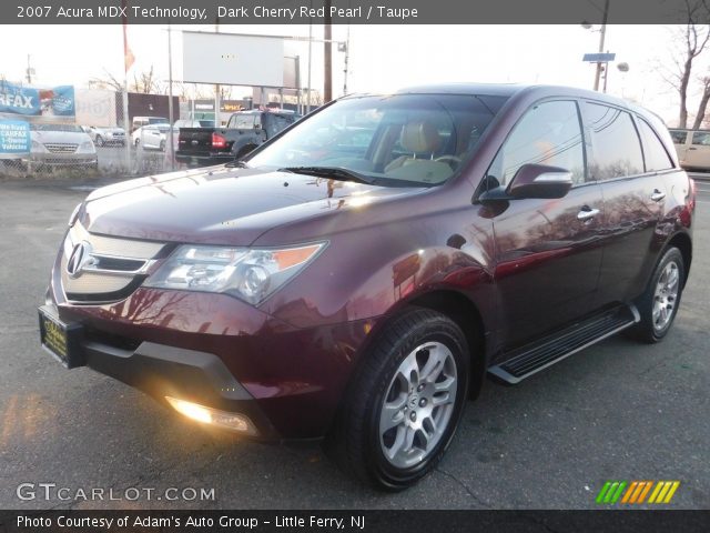 2007 Acura MDX Technology in Dark Cherry Red Pearl