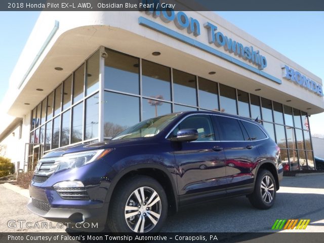 2018 Honda Pilot EX-L AWD in Obsidian Blue Pearl