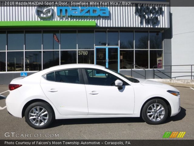 2018 Mazda MAZDA3 Sport 4 Door in Snowflake White Pearl Mica