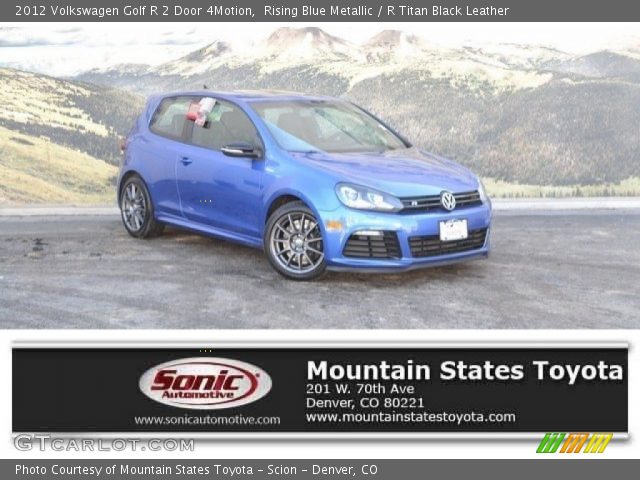 2012 Volkswagen Golf R 2 Door 4Motion in Rising Blue Metallic