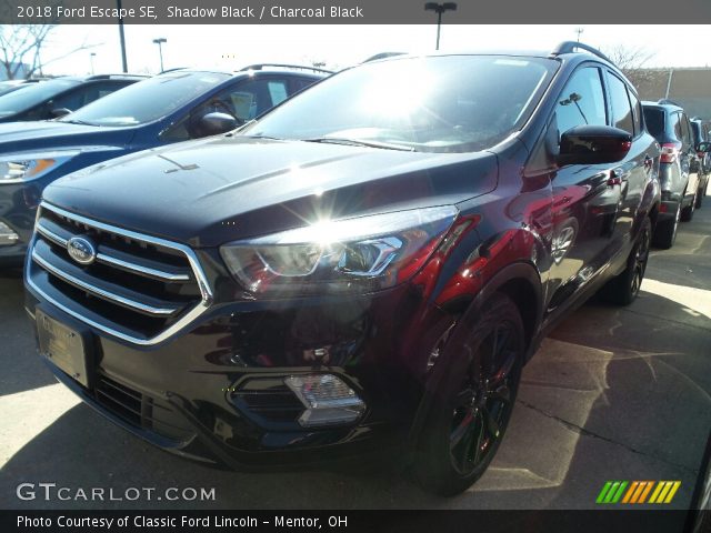 2018 Ford Escape SE in Shadow Black