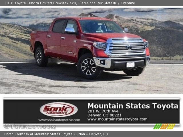 2018 Toyota Tundra Limited CrewMax 4x4 in Barcelona Red Metallic