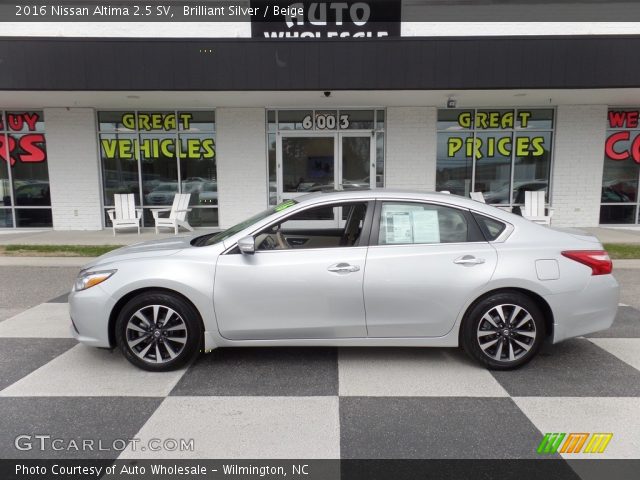 2016 Nissan Altima 2.5 SV in Brilliant Silver