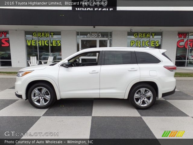 2016 Toyota Highlander Limited in Blizzard Pearl