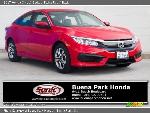 2017 Honda Civic LX Sedan in Rallye Red