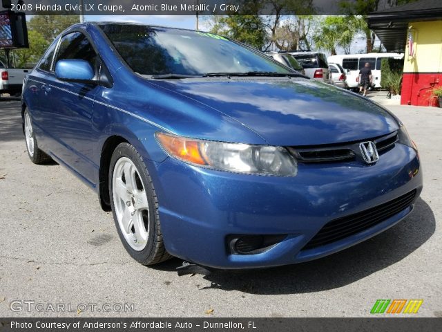 2008 Honda Civic LX Coupe in Atomic Blue Metallic
