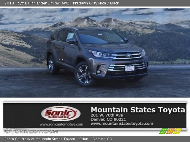 2018 Toyota Highlander Limited AWD in Predawn Gray Mica