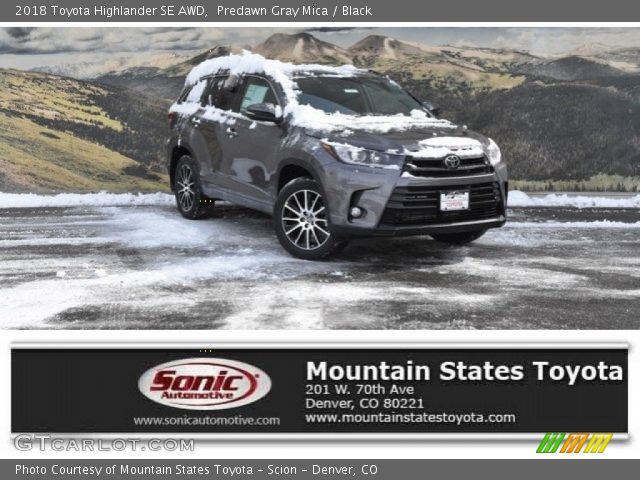2018 Toyota Highlander SE AWD in Predawn Gray Mica