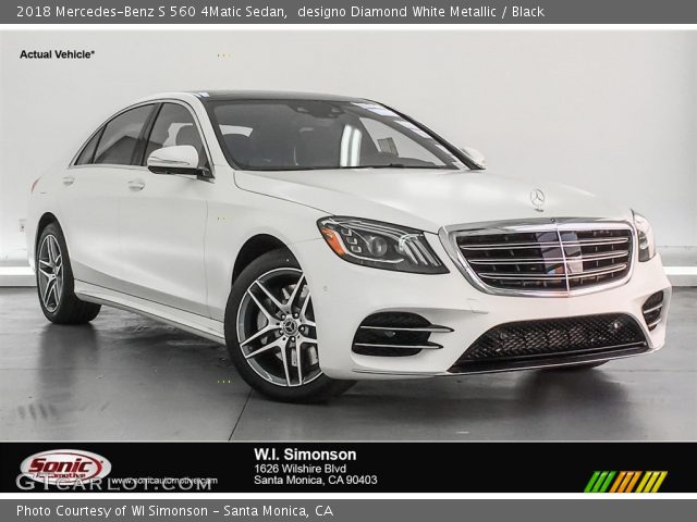 2018 Mercedes-Benz S 560 4Matic Sedan in designo Diamond White Metallic