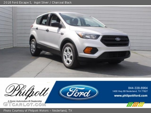 2018 Ford Escape S in Ingot Silver