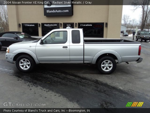 2004 Nissan Frontier XE King Cab in Radiant Silver Metallic