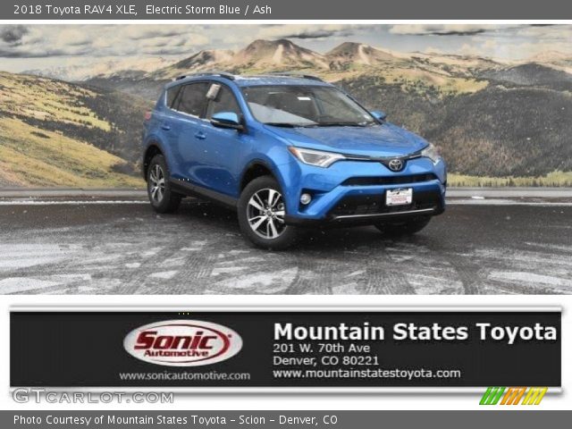 2018 Toyota RAV4 XLE in Electric Storm Blue