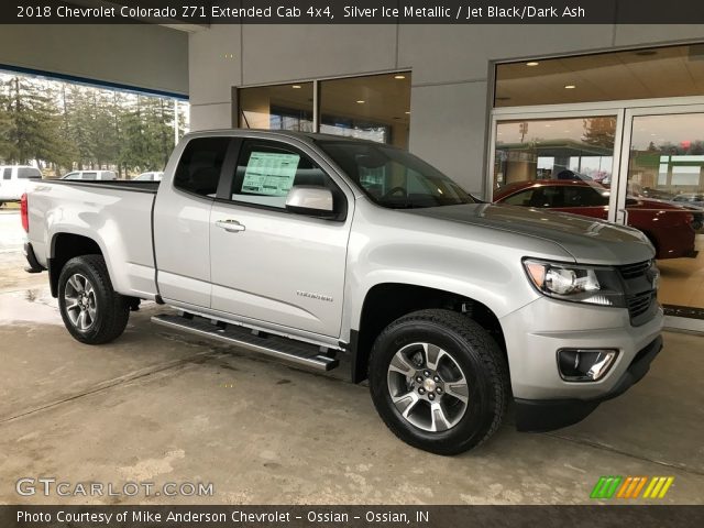 2018 Chevrolet Colorado Z71 Extended Cab 4x4 in Silver Ice Metallic