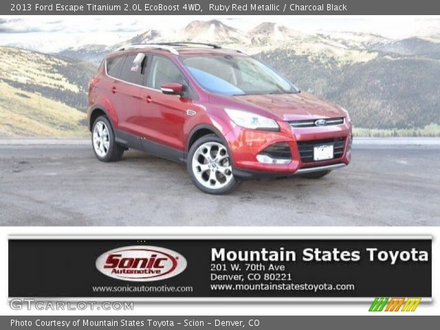 2013 Ford Escape Titanium 2.0L EcoBoost 4WD in Ruby Red Metallic