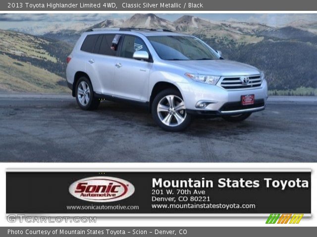 2013 Toyota Highlander Limited 4WD in Classic Silver Metallic
