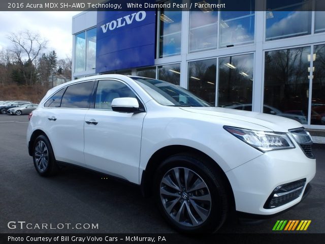 2016 Acura MDX SH-AWD Technology in White Diamond Pearl