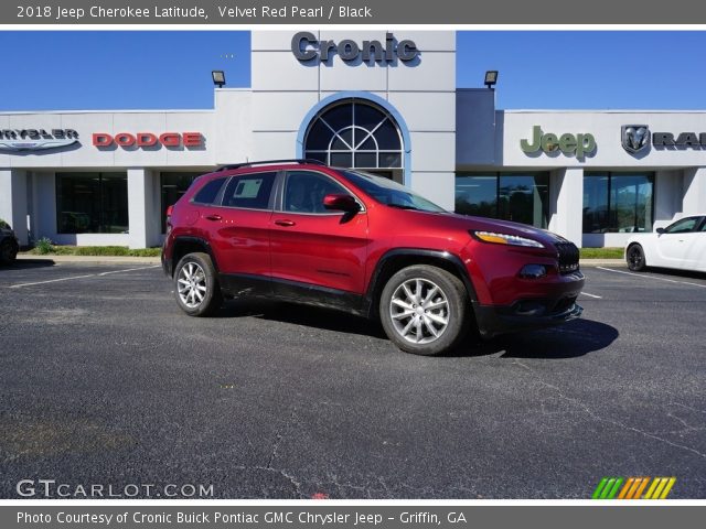 2018 Jeep Cherokee Latitude in Velvet Red Pearl