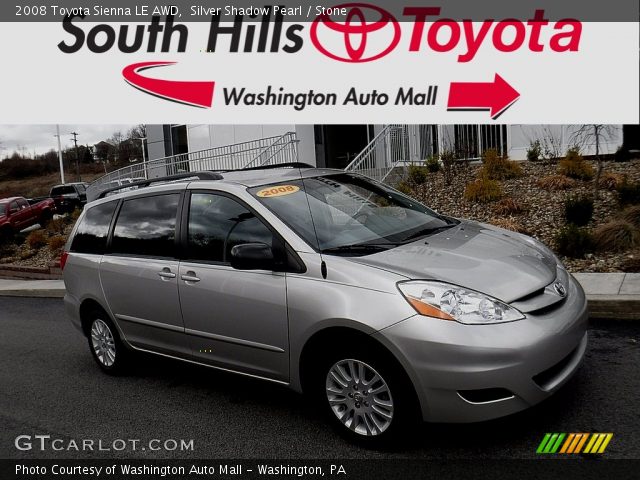 2008 Toyota Sienna LE AWD in Silver Shadow Pearl