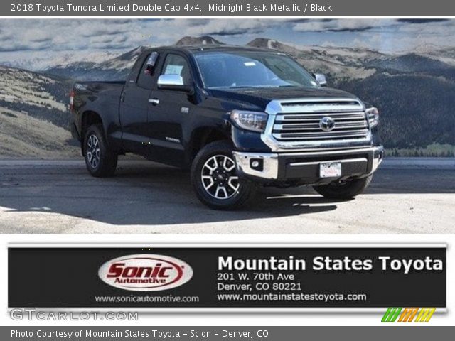 2018 Toyota Tundra Limited Double Cab 4x4 in Midnight Black Metallic