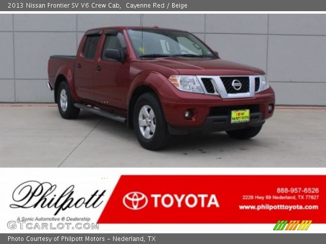 2013 Nissan Frontier SV V6 Crew Cab in Cayenne Red