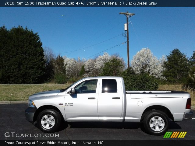 2018 Ram 1500 Tradesman Quad Cab 4x4 in Bright Silver Metallic