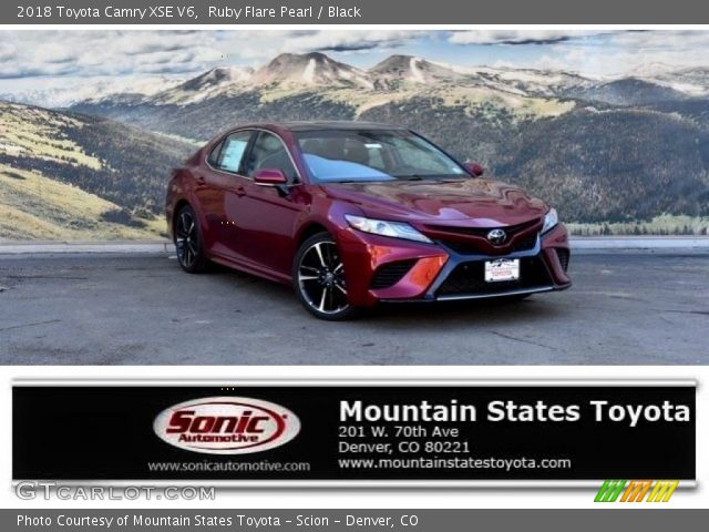 2018 Toyota Camry XSE V6 in Ruby Flare Pearl