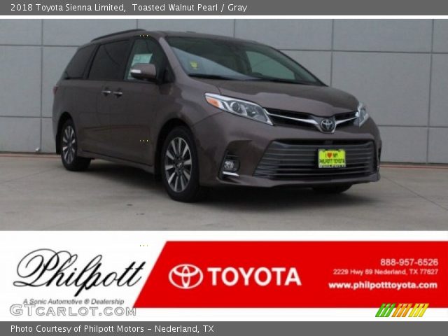 2018 Toyota Sienna Limited in Toasted Walnut Pearl