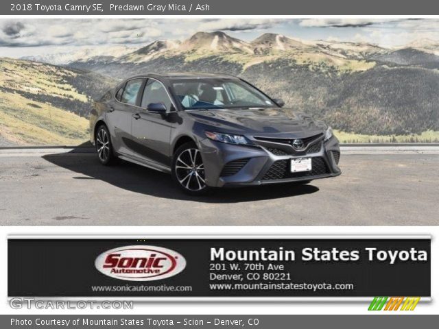 2018 Toyota Camry SE in Predawn Gray Mica