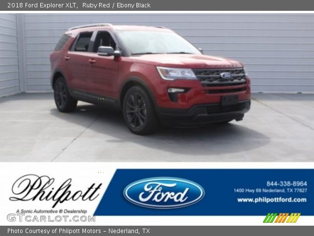 2018 Ford Explorer XLT in Ruby Red