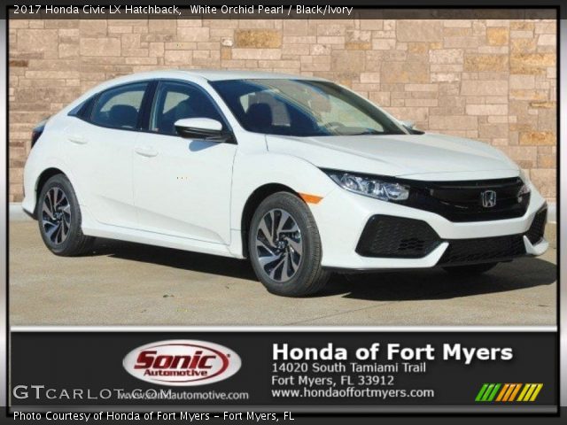 2017 Honda Civic LX Hatchback in White Orchid Pearl