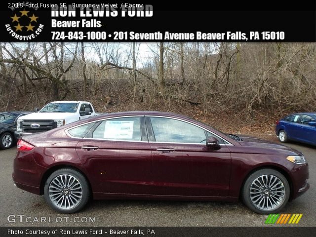 2018 Ford Fusion SE in Burgundy Velvet