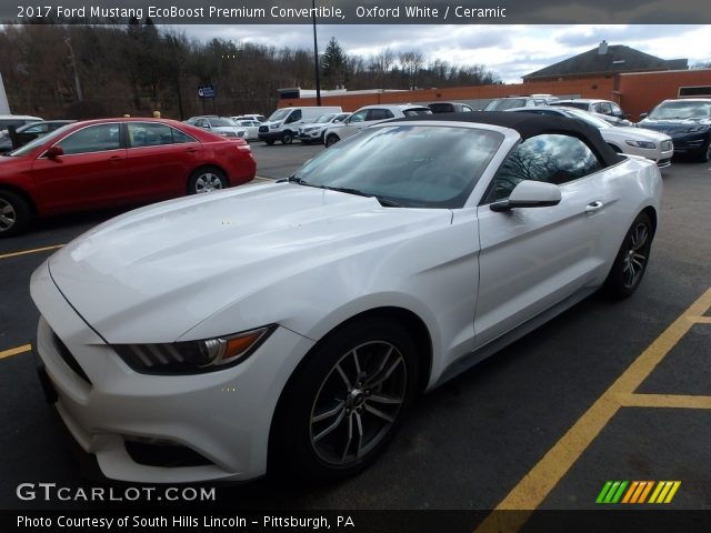 2017 Ford Mustang EcoBoost Premium Convertible in Oxford White