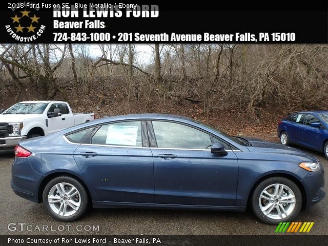 2018 Ford Fusion SE in Blue Metallic