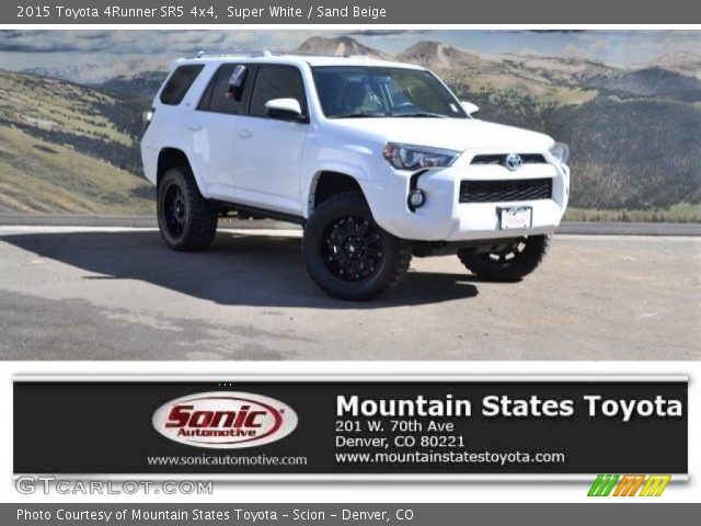 2015 Toyota 4Runner SR5 4x4 in Super White
