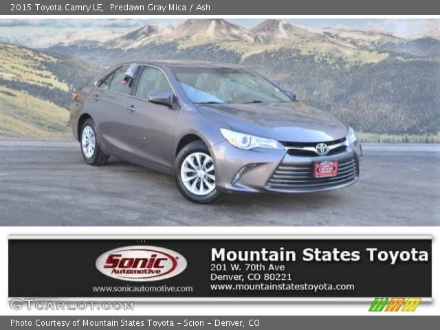 2015 Toyota Camry LE in Predawn Gray Mica